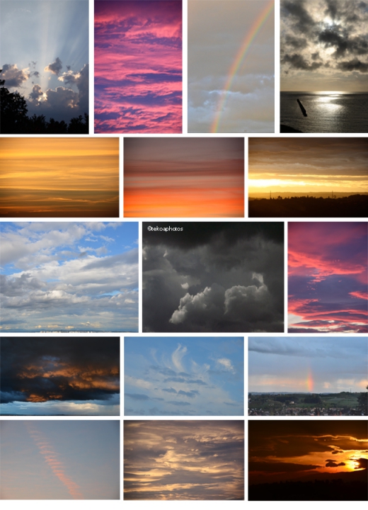 tekoaphotos,ciels,ciel,arc-en-ciel,nuages,crpuscule,aube,couchant,couleurs